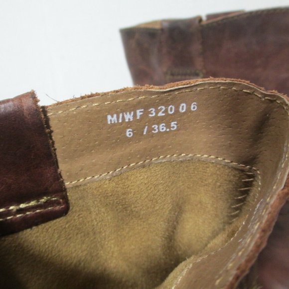 Born Womens Brown Leather Boots Mid Calf Size 6 US /36.5 EU - Picture 7 of 11